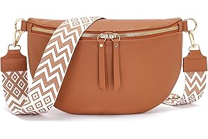 Vezluax 30x20cm marsupio grande borsa a tracolla da donna in pelle vegana borsa a tracolla da donna marsupio da donna con tracolla larga 5 cm