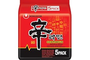 NONGSHIM Instant Noodle Shin Ramyun, 120 G - Pack of 40