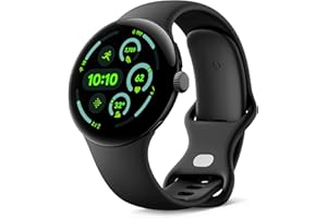 Google Pixel Watch 3 (45 mm) - Cassa nero opaco - Cinturino nero ossidiana - Wi-Fi