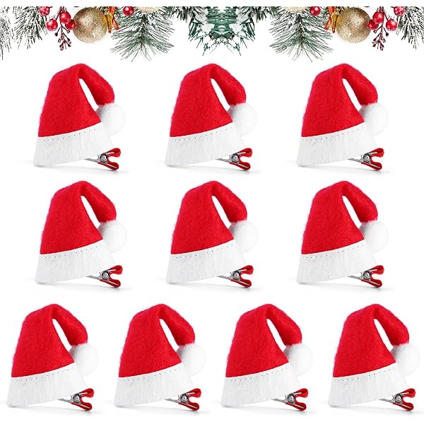 4 Paar Weihnachts-Haarspangen Mit Rentiergeweih - Festlicher Haarschmuck Für Mädchen & Frauen