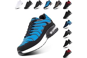 NEOKER Basket Femme Running Homme Sneakers Chaussures de Sport Chaussure Running Basket Compensee Chaussure Fitness Running Shoes Noir Bleu 36-48 EU