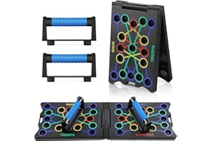 Flintronic 12/13/24/28 en 1 Planche Push up, Push Up Board Pliable, Planche a Pompe avec Poignées, Planche Pompe à Domicile Portable pour Pratiquer épaules, Poitrine, Entraînement Complet du Corps