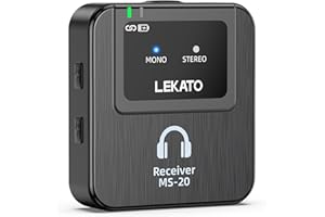 LEKATO MS-20 2.4G Wireless In-Ear Monitoring System Receiver (Model with charging port at base)
