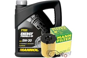 BANDELONE Inspektionspaket Ölwechsel Set Mann Ölfilter + 5l Motoröl 5W-30