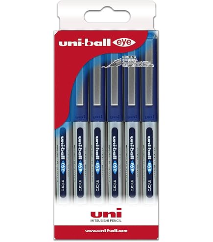 Uni-Ball UB-150 Eye Micro Fine Rollerball Pen - Red (Pack of 12