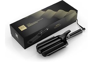 ghd Wave Triple Barrel Waver in Nero - Per Onde Morbide e Naturali Effetto Beach Waves Che Durano Tutto il Giorno - Per Tutti i Tipi di Capelli - (Spina EU)
