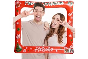 VEYLIN Christmas Inflatable Selfie Frame Selfie Props for Chriatmas Party Decoration