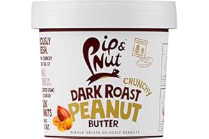‎PIP & NUT Pip & Nut – Ultimative extra knusprige, dunkel geröstete Erdnussbutter (1 kg) | Kein Palmöl, ohne Zuckerzusatz, ein natürliches Produkt, vegan und Einzelner Ursprung Hi-Oleic Erdnüssed, 1 Stück