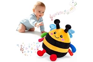 VICTERR Babyleksak 6, 7, 8, 9, 10, 12 månader, babyleksak från 6 månader, bigosedjur, musikleksak, krypleksak, baby, Tummy Time Toy, motorikleksak för flickor och pojkar, babygåva