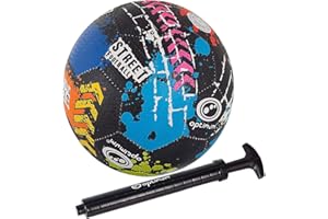 Optimum Unisex Street Football - Top-Grade Durable Korean Rubber, Long-Lasting Tire Grip, Ideal for Concrete & Asphalt, All-Weather, Multi-Colour