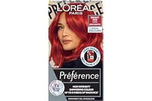 L'OREAL PARIS L'Oréal Paris Permanent Hair Colour, Long-Lasting Shine and Intense Colour, For up to 8 Weeks, Preference Vivids (Colorista), Bright Red 8.624, x1 pack