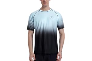 Roadbox Men's Rash Guard Short Sleeve, UPF 50+ UV Sun Protection SPF Shirts, Quick Dry Lightweight Fishing Swim T-Shirt