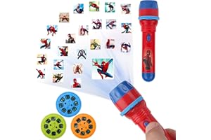 YULONGWU Torcia Proiettore per Bambini, Torcia per Proiettore, Proiettore Diapositiva per Bambini con 24 Immagini, Proiettore di Diapositive Torcia, Storia della Buona Notte per Bambini e Bambine