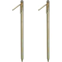 Relaxdays - Lot De 4 Piquets De Fixation Sol XL En Acier Galvanisé - 30,5 Cm - Pour Tente, Bâche, Tonnelle
