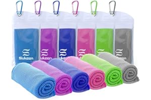 SUKEEN Cooling Towel - Asciugamano in microfibra rinfrescante per sport, collo, escursioni, corsa, campeggio, viaggi, per rinfrescare immediatamente