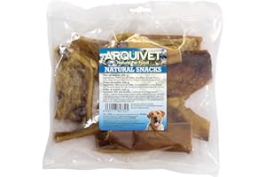 ARQUIVET Piel de búfalo bolsa 250 gr - Snacks 100% naturales para perros - Premios, chuches, golosinas, recompensas, chucherías caninas - Snacks para morder perros