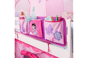 NOA AND NANI Bed Tidy, Pocket/Organiser for Cabin Beds/Bunks (FAIRIES DESIGN) Noa & Nani