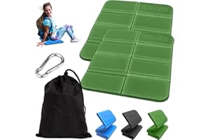 Yagaspantery 2 Pièces Coussins De Siège Pliable, Portable Tapis Camping Portable,Tapis De Siègeà l'humidité, pour Plage, Camping, Randonnée, ExtérieurIl,Pique-Nique,Parc(Vert)