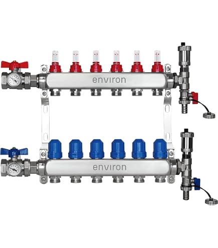 D&R High Quality Brass Stainless Steel Underfloor Heating Manifolds Mixer Water Manifold Pump Set D&R High Quality Brass Stainless Steel Underfloor Heating Manifolds Mixer Water Manifold Pump Set