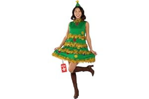 Fun Shack Christmas Tree Dress, Christmas Costumes For Women, Xmas Fancy Dress For Women, Xmas Dresses