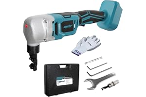 Mellif Akku Blechknabber kompatibel mit Makita Akku 18V, Elektrische Blechschere mit bürstenlos Motor,1200 RPM, 360° drehbarer Knabberkop
