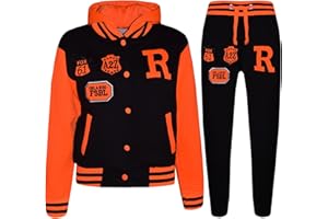 A2Z 4 Kids® Enfants Filles Garçons Baseball Rosé Bébé Survêtement Fox Veste & Pantalons des Sports Sweat À Capuche Pantalons Jogging Costume Joggers Âge 2-13 Ans