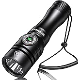 Wurkkos DL02 Diving Torch, 3000 Lumens Diving Torch Rechargeable, IPX8 Waterproof, Super Bright LED Underwater Torch with Pow