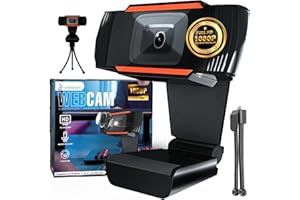 UTENSILIFY® Super Pack Webcam Full HD 1080P + TRIPODE | Camara Streaming con Microfono y Puerto USB | Camara Pc | Camara Web | Skype | Youtube | Twitch y Streaming | PC | Mac | Portátil | Tablet