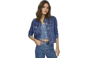 ONLY ONLWONDER damska kurtka dżinsowa, niebieski (medium blue denim), XL