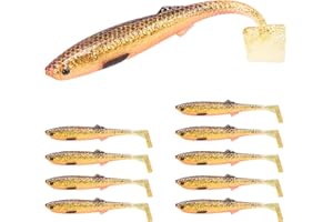 TRUSCEND Esche Da Pesca Per Bass Trota Crappie Versatile Paddle Tail Swimbaits Superb Esche Da Pesca In Plastica Morbida Freshwater Saltwater Bass Walleye Esca Da Pesca Regali Per Gli Uomini