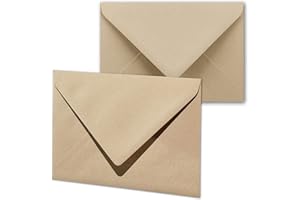 Artoz Green Line buste//DIN B6, 178 x 125 mm, Fiera di novità 2015, colore: Dessert 50 Umschläge Dessert