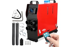 Randaco Scaldabagno diesel da 12 V, riscaldamento diesel, riscaldamento ad aria diesel, riscaldamento ad aria diesel, riscaldamento ad aria, con silenziatore e interruttore LCD, per auto, camper,