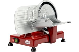 RGV affettatrice Luxor 22 Red, Made in Italy, Lama Ø 220 mm, 120 W, Alluminio, Rosso