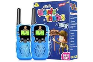 Tesoyzii Talkie Walkie Enfants, Jouet Garcon 3 4 5 6 Ans Cadeau Garçon 3-12 Ans Jeu Exterieur Enfant Jardin Jouets pour Enfants 3-12 Ans Cadeau Anniversaire Garçon 3-12 Ans Jouet Enfant 3-12 Ans Fille