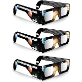 efekol Gafas para eclipse solar, certificado EN ISO 12312-2 y CE | Gafas de eclipse solar verificadas por OVAE para adultos y