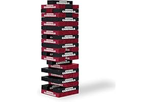 Wild Sports NFL Pro Football Tabletop Stackers Block Game for NFL Football Fan, Dorm Game, Rec Room, Tailgate