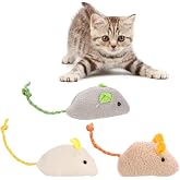 MADPET Kedi Oyuncağı Peluş Fare 3&rsquo;l&uuml; Set &ndash; İnteraktif Kedi Oyuncakları, Isırmaya Dayanıklı Yumuşak Fare Oyuncağı, Avcılık İ&ccedil;g