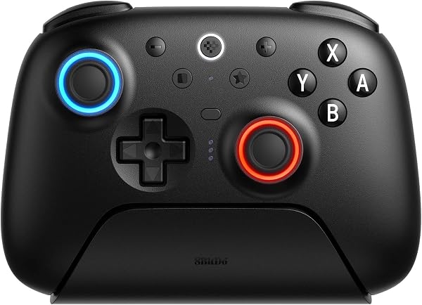 8BitDo Ultimate 2 Bluetooth Controller for Switch/Switch 2 & Windows PC, Switch Pro Controller with TMR Joysticks, Switchable Hall Effect/Tactile Triggers, Vibration and Motion Control - Black - 1