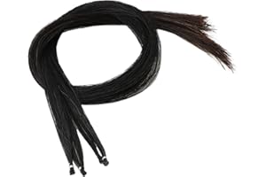 Yibuy 50g 83cm en poils de cheval noirs pour remplacement d'archet de violon