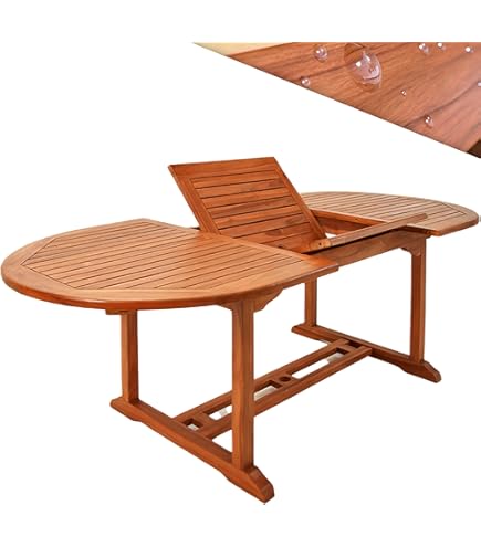 Salle à Manger De Jardin En Teck Massif Table Extensible SUMMER