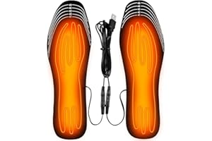 MOKEUM Heated Insoles, USB Heated Shoes Outdoor Sports Feet Warmer for Men and Women Winter Hunting Ski Fishing Hiking