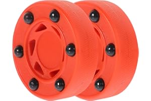 HOMOYOYO WINOMO 2 unidades de juego de hockey sobre ruedas, disco de entrenamiento, pelota de hockey callejero, pelota de hockey callejera, para practicar