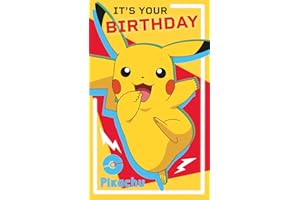 DANILO PROMOTIONS LTD Pokemon kartka urodzinowa, kartka urodzinowa dla wszystkich, kartka urodzinowa Pokemon, oficjalna karta Pokemon