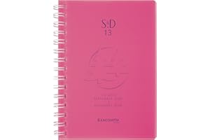 Exacompta semanal de bolsillo Sad 13 W Linicolor espiral Metal, color Rose