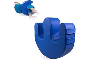 Mobiclinic®, Cojín volteador para Personas en Cama, Antiescaras, Núcleo de Espuma, Asas para Cambios posturales, Forma de U, Funda Impermeable Lavable, Antideslizante, 50x40,5x12 cm, 100 kg, Folk