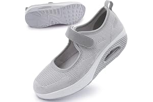 GIT-UP Women's Comfortable Working Nurse Shoes Non-Slip Adjustable Breathable Walking Buffer Fitness Casual Nursing Orthotic Lightweight Shoes Arthritis, Diabetes Heel Pain