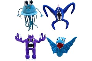 BENOLLS Garten of Banban Peluche,Banban Peluches,Garden of Ban Ban Jumbo Josh Peluche,Adorables Peluches Suaves para Fanáticos de Los Juegos y Niños(4pcs)