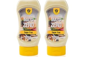RABEKO PRODUCTS Rabeko Zero Sauce - Mayo, 2 x 350ml sans sucre et peu de matières grasses - produits sains, faible en glucides et en calories pour salades, frites, burgers, grillades - sans gluten ni lactose