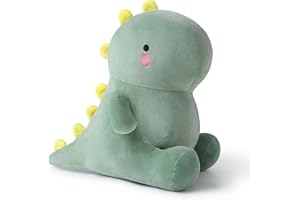 shownicer Plush Toy Dinosaur, Cuddly Stuffed Toy, Kawaii Dino, Throw Cushion Doll, Gift for Children, Girls, Boys