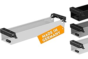 boho office® Kabelkanal Schreibtisch Kabelmanagement Kabelbox - beidseitig klappbare Kabelwanne inkl. Zubehör - Cable Organizer Desk Kabelmanagement durch Kabelschacht - Weiß 57 cm